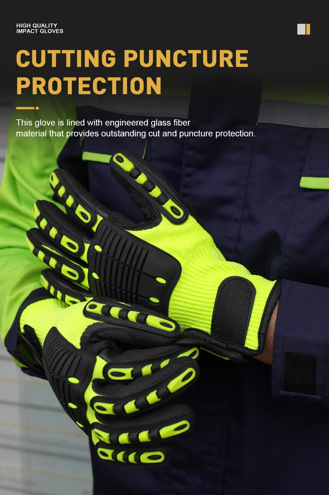 Industrial Seamless Mechanic Work Safety Labor Working Cut Resistant Protective Latex Nitrile Hand Glove